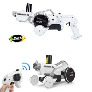 تفنگ اسباب بازی تبدیل شونده به ماشین کنترلی مدل 2in1 remote Deformation Car Gun Combine Variant 15 -اسباب بازی